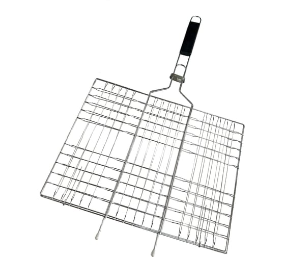 Изображение товара Решетка для гриля и мангала Бацькина баня большая, 6 секций, 40x30 см, для рыбы, мяса, птицы, овощей, грибов 50622-ВИ