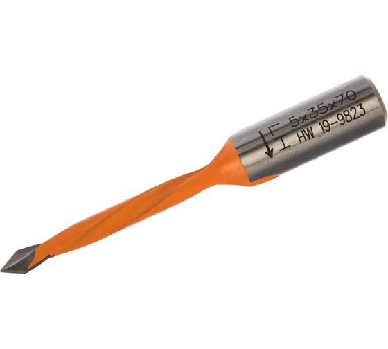 Изображение товара Сверло HW (5x35x70 мм; Z 2; S 10x26 мм; LH) для присадочного станка CMT 314.050.12