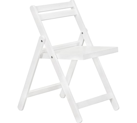 Изображение товара Раскладной стул Мебелик Массив снег 8438