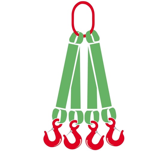 Изображение товара Четырехветвевой текстильный строп Tplus 4СТ T007865 (3т, 4м)