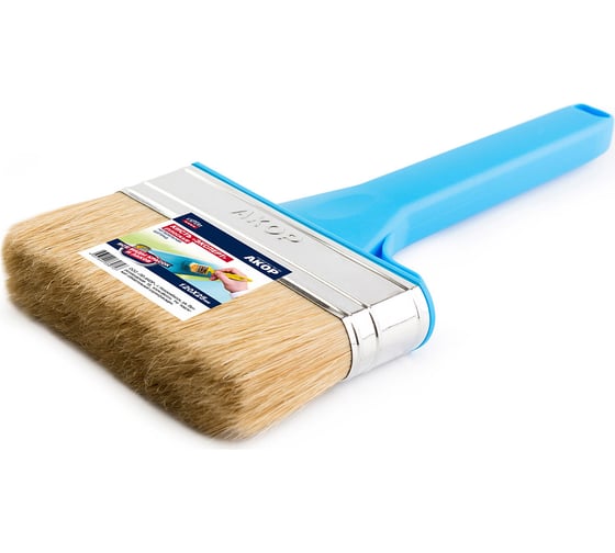 Изображение товара Флейцевая кисть АКОР КП Эксперт 120 мм, толщина 35 мм, натуральная щетина 4607044330771