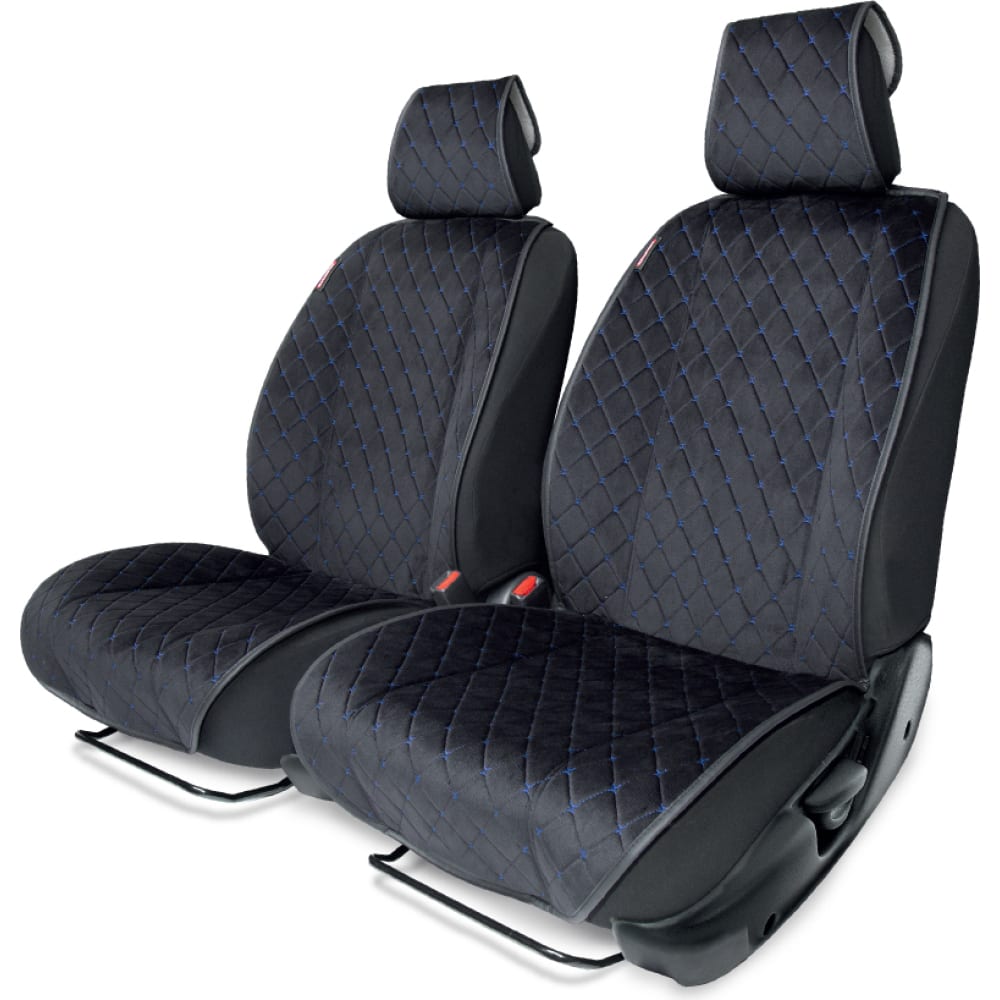 Накидки на передние сиденья AUTOPROFI накидки на передние сиденья car performance 2 шт алькантара ромб красный