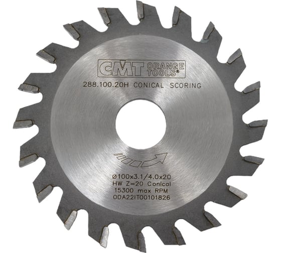 Изображение товара Диск пильный подрезной конический (100х20х3.1-4.0 мм; Z=20) CMT 288.100.20H