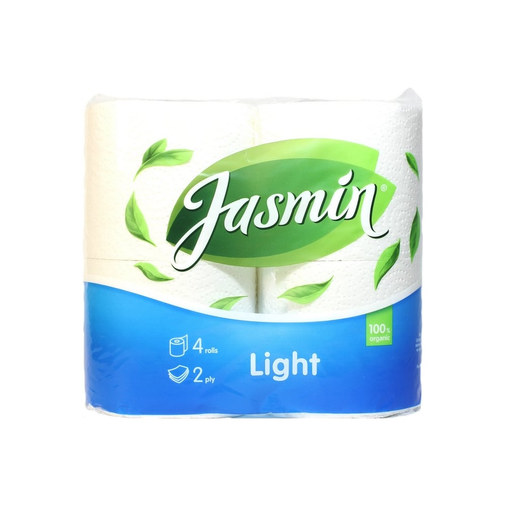 Туалетная бумага Jasmin, цвет белый, размер 120x90