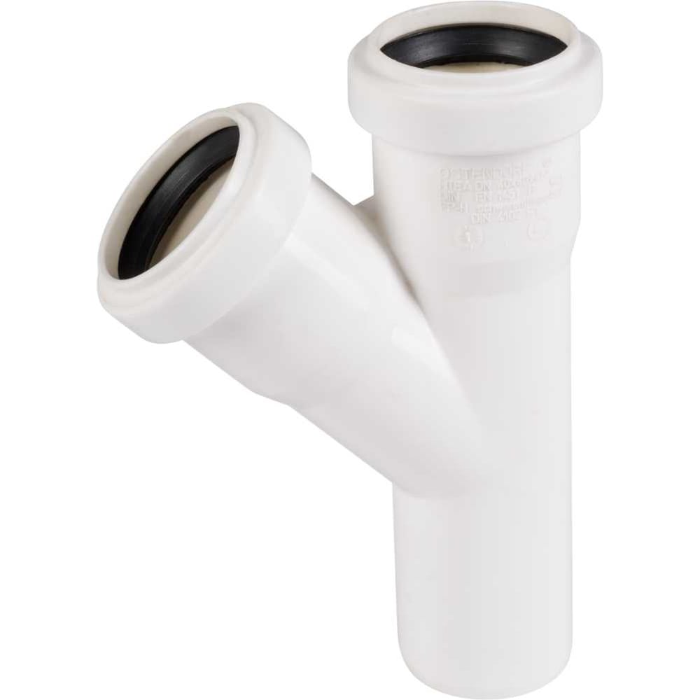 Изображение товара Тройник для внутренней канализации Ostendorf hteaw белый 45 градусов 40х40 мм
