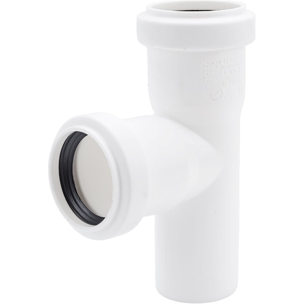 Изображение товара Тройник Ostendorf hteaw 40x40 мм 87 градусов для внутренней канализации белый