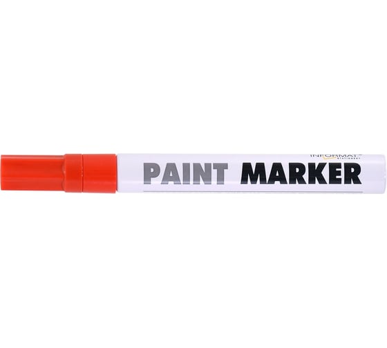 Изображение товара Маркер-краска INFORMAT PAINT PROFESSIONAL 4 мм, красный, круглый, нитро-основа KRR04R