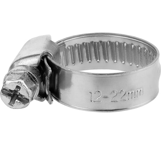 Изображение товара Обжимной хомут MasterProf червячный, нерж. сталь, 12-20 мм, 5 шт. ИС.140168.5