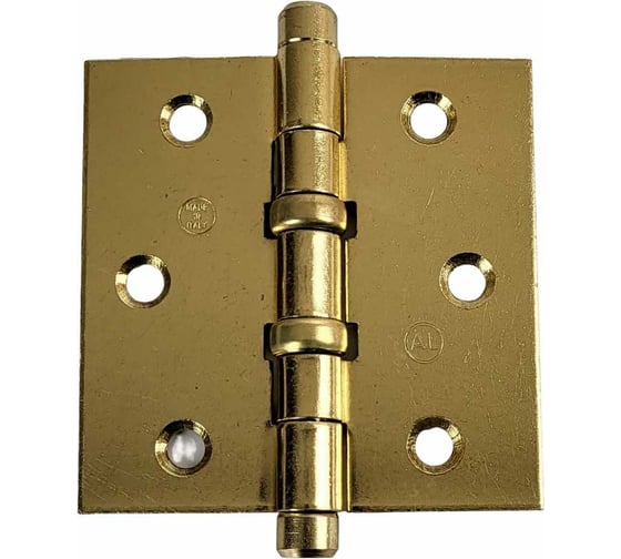 Изображение товара Дверная петля с шарикоподшипниками ALDEGHI LUIGI SPA 76x76x2 мм, цвет: латунь 130AO303