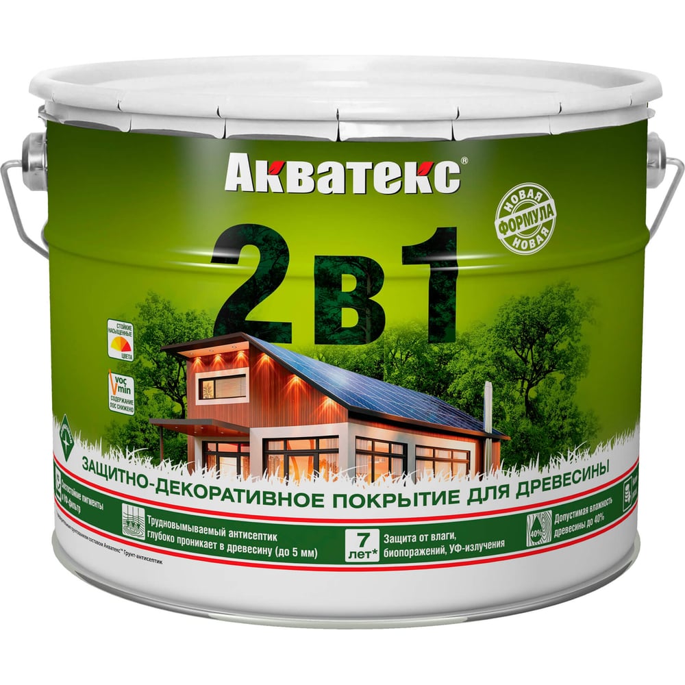 Защитно-декоративное покрытие для дерева АКВАТЕКС 257232