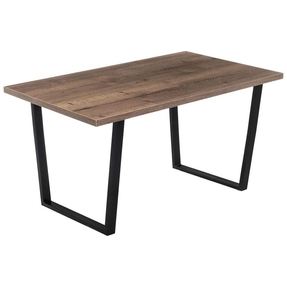 Деревянный стол Woodville, цвет дуб велингтон/черный матовый 420992 эльпатия 130 - фото 1