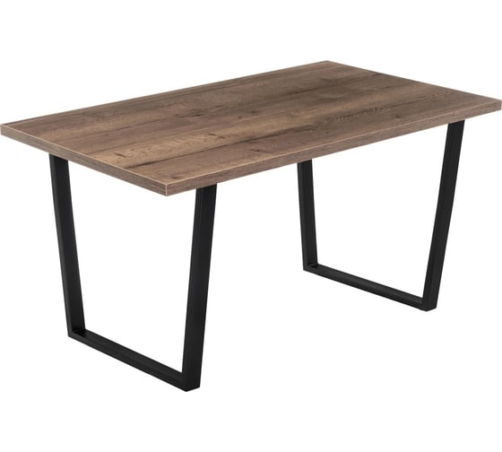 Изображение товара Деревянный стол Woodville эльпатия 130 дуб велингтон/черный матовый 420992