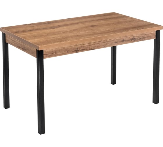 Изображение товара Деревянный стол Woodville оригон дуб горный/черный матовый 368665