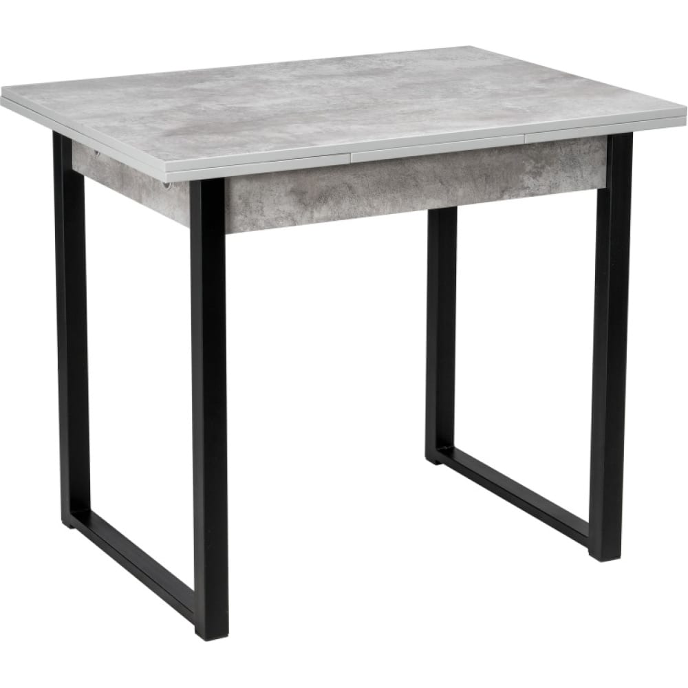Деревянный стол Woodville, цвет бетон/черный матовый