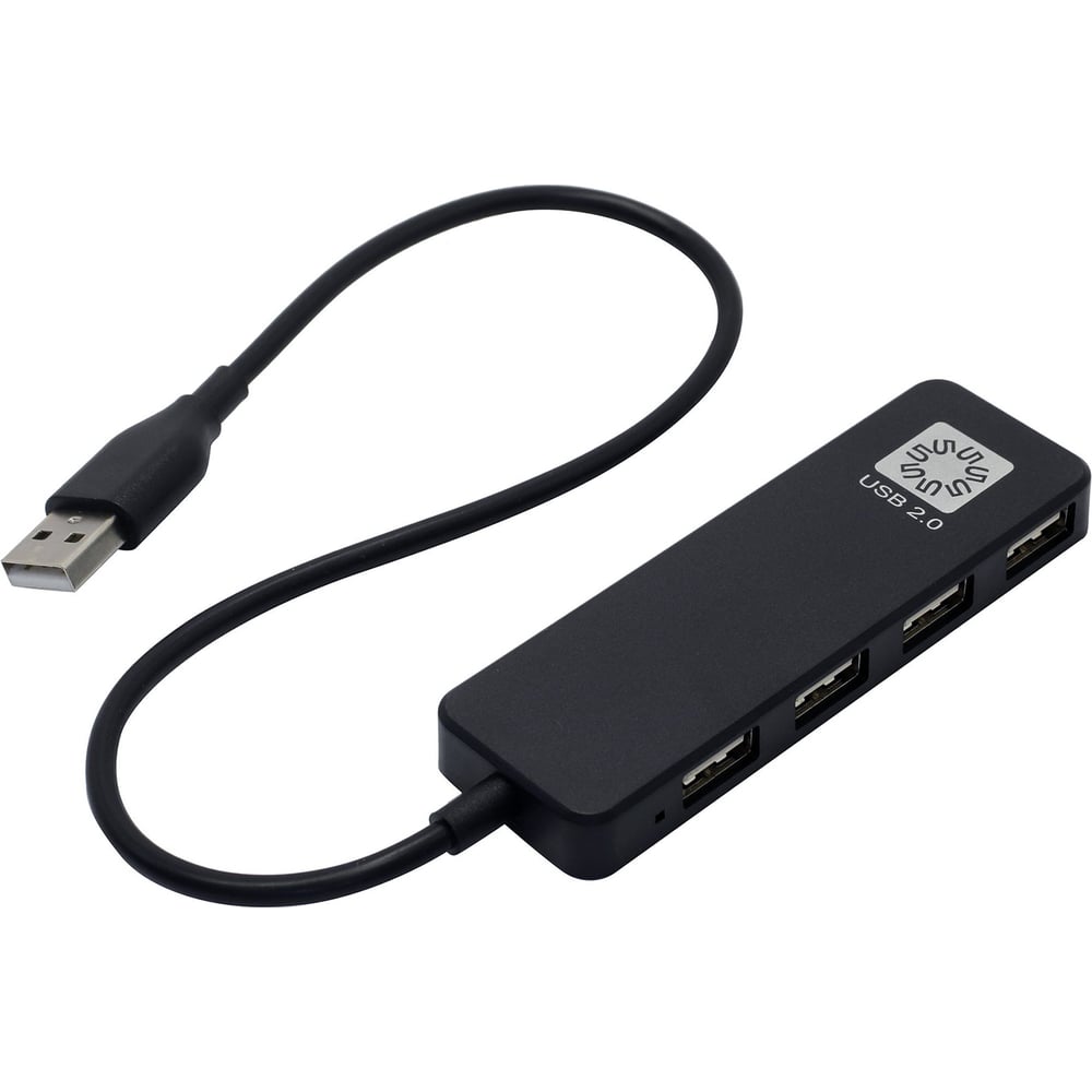 Изображение товара Концентратор 5Bites 4хusb2.0 / usb plug / black HB24-209BK