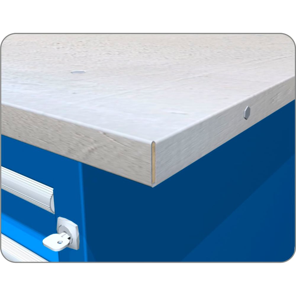 Оцинкованная столешница для однотумбового верстака FERRUM 01.314G