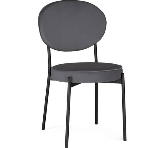 Изображение товара Стул на металлокаркасе Woodville ройс антрацитовый/черный 528453