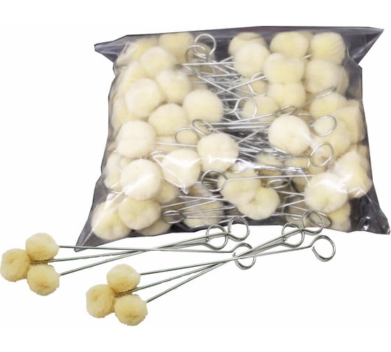 Изображение товара Аппликаторы для нанесения праймера Русский Мастер 12 см, 100 шт. РМ-382475