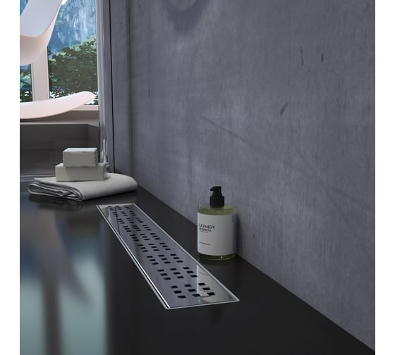 Изображение товара Душевой лоток Teymi Helmi с решеткой из нержавеющей стали 50 см T90311 ЦБ-00266852