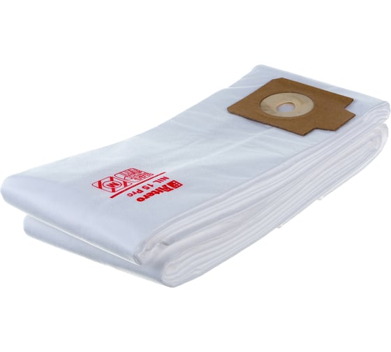 Изображение товара Мешки для промышленных пылесосов NIL 15 Pro (5 шт.) Filtero 05765