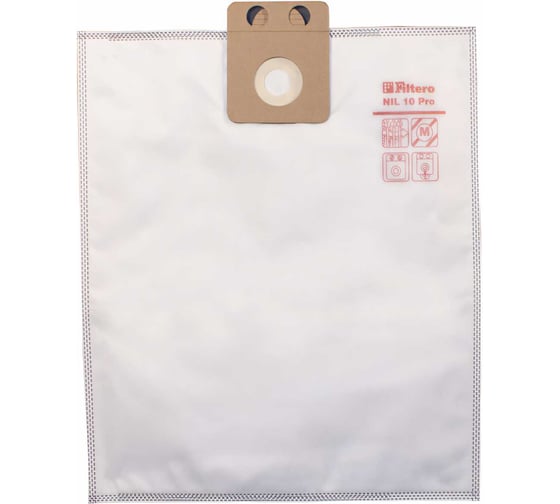 Изображение товара Мешки для промышленных пылесосов NIL 10 Pro (5 шт.) Filtero 05762