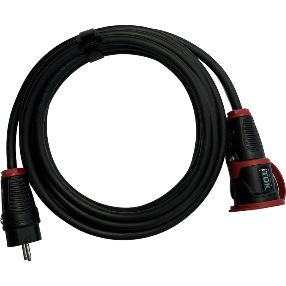 Изображение товара Силовой удлинитель iTOK с заземлением 1 гнездо IP54 3 м