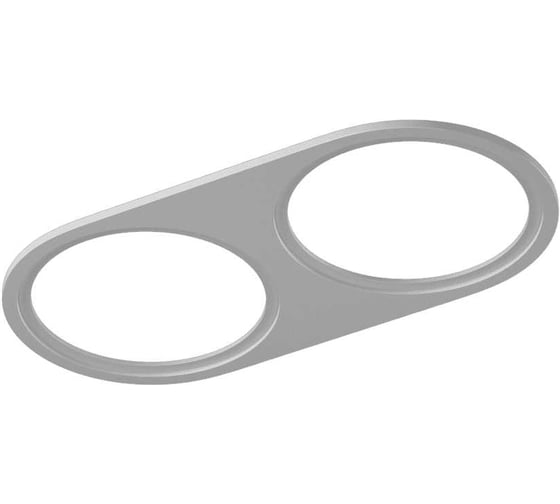 Изображение товара Рамка двойная для серии COMBO 4, круглая, белая, SWG COMBO-4R2-WH