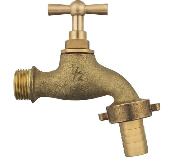 Изображение товара Водоразборный кран с вентилем 1/2 латунь QUATTRO ELEMENTI 246-432