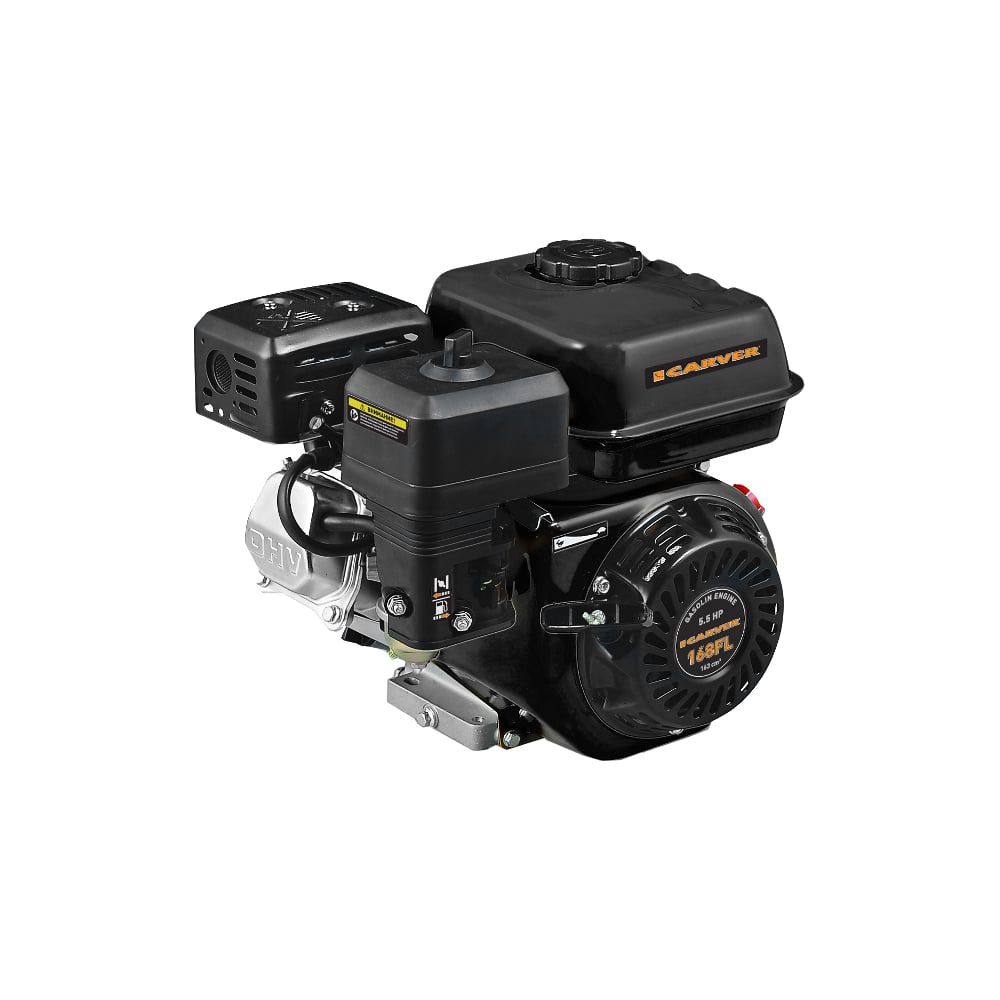Изображение товара Бензиновый двигатель 168F-L 5.5 л.с. CARVER для сельхоз и промышленности