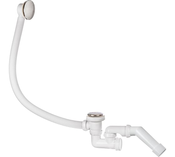 Изображение товара Слив-перелив для ванной Wirquin КЛИК КЛАК, автомат, L700 мм., с жестким патрубком 30987148