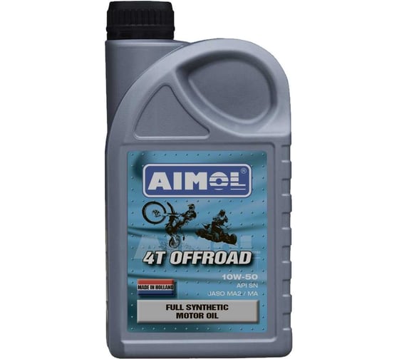 Изображение товара Масло синтетическое 4T Offroad 10W-50 1 л для четырехтактных двигателей AIMOL 8719497953707