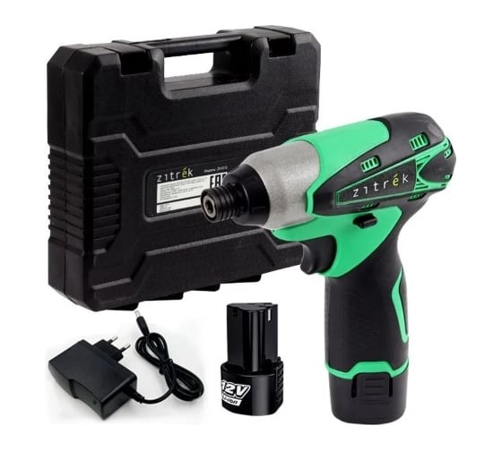 Изображение товара Аккумуляторный гайковерт (винтоверт) Zitrek ZKIS12 12 B, Li-Ion акк. 2x2.0 Ач, кейс 063-4402