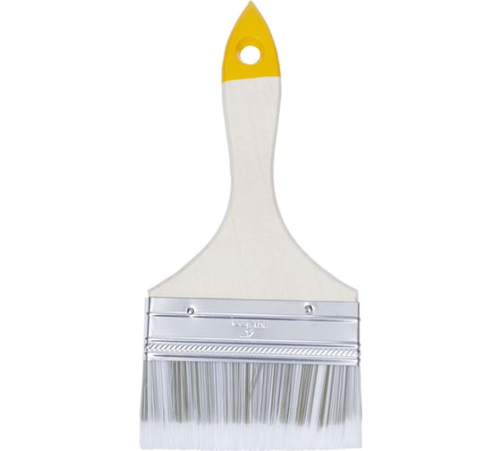 Изображение товара Плоская кисть Korvus хобби 0103640 искусственная щетина, пластиковая рукоятка, 100 мм Лк-00014248