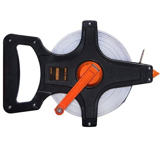 Изображение товара Геодезийная лента Korvus 2502151 пластмассовый корпус, 50 м, 12,5 мм Лк-00003362