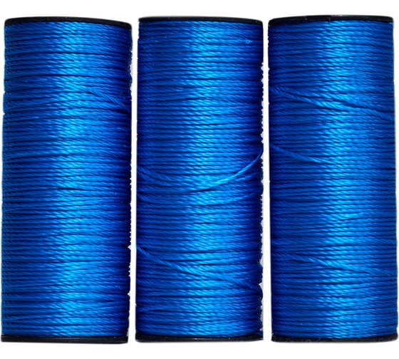 Изображение товара Крученая нить ТОРГОВО-ПРОИЗВОДСТВЕННАЯ КОМПАНИЯ МДС ПП 1,2 мм, 100 м, синяя 7930050322452