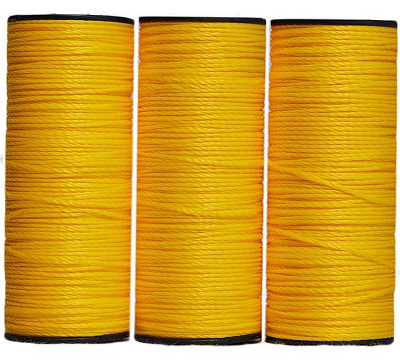 Изображение товара Крученая нить ТОРГОВО-ПРОИЗВОДСТВЕННАЯ КОМПАНИЯ МДС ПП 1,2 мм, 100 м, желтая 7930050322438