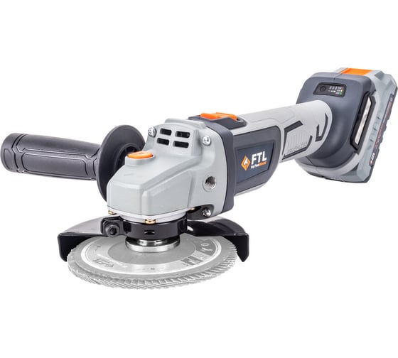 Изображение товара Аккумуляторная угловая шлифовальная машина FTL ag-x 125/20v Evo, бесщеточный двигатель 20 В, в комплекте 8080