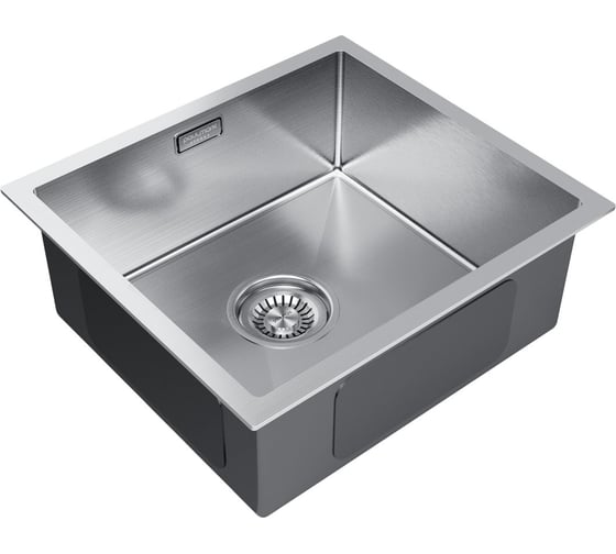 Изображение товара Кухонная мойка Paulmark AISI304 ALLER 44 UNI, брашированная нержавеющая сталь, 440х440мм, PM904444-BS