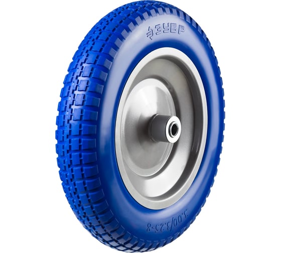 Изображение товара Колесо ПРОФЕССИОНАЛ полиуретановое (350 мм; 25.4 мм) для тачек ЗУБР 39912-3