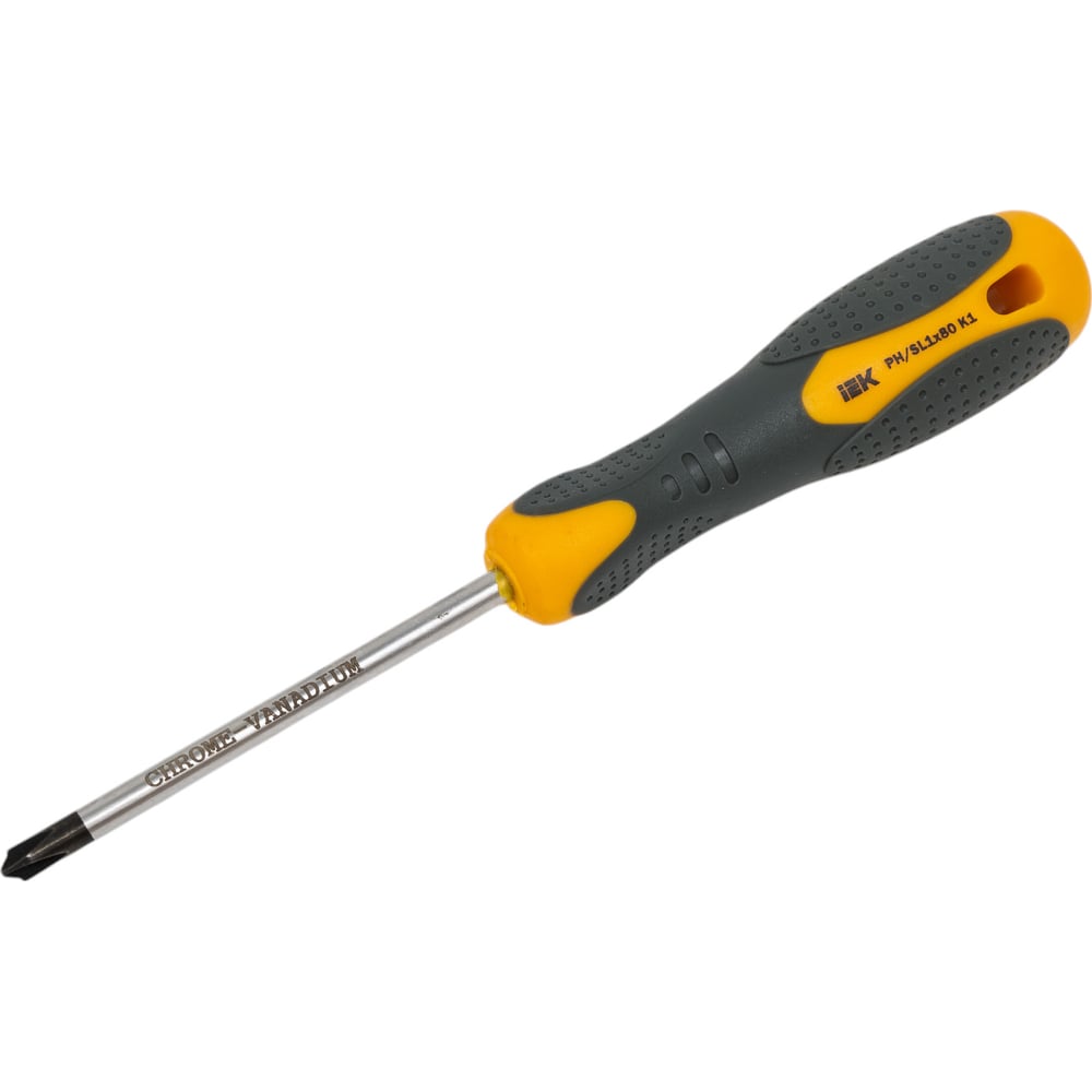 Отвертка IEK Arma2l 3 PH/SL1x80 k1 A2L3-SC10-K1-HS-10-080