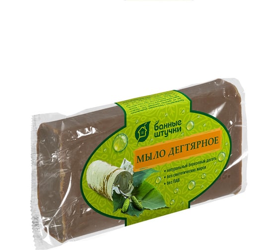 Изображение товара Кусковое дегтярное мыло для бани и сауны Банные штучки 100 г 33675