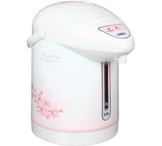 Изображение товара Чайник-термопот LEBEN 2.8 л, 750 Вт, автоматическое поддержание температуры, механическая помпа 291-008