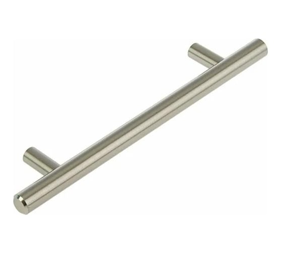 Изображение товара Ручка-рейлинг CAPPIO диаметр 12 мм, межцентровое расстояние 128 мм, цвет сатиновый никель 1866245