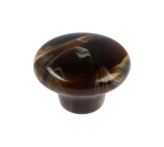 Изображение товара Ручка-кнопка CAPPIO диаметр 33 мм, акрил, цвет коричневый 9047402