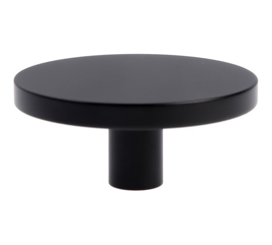 Изображение товара Ручка-кнопка CAPPIO диаметр 44 мм, высота 20 мм, латунь, цвет черный 9279465