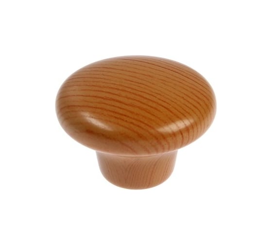 Изображение товара Ручка-кнопка CAPPIO диаметр 33 мм, пластик, цвет дерево 9047405