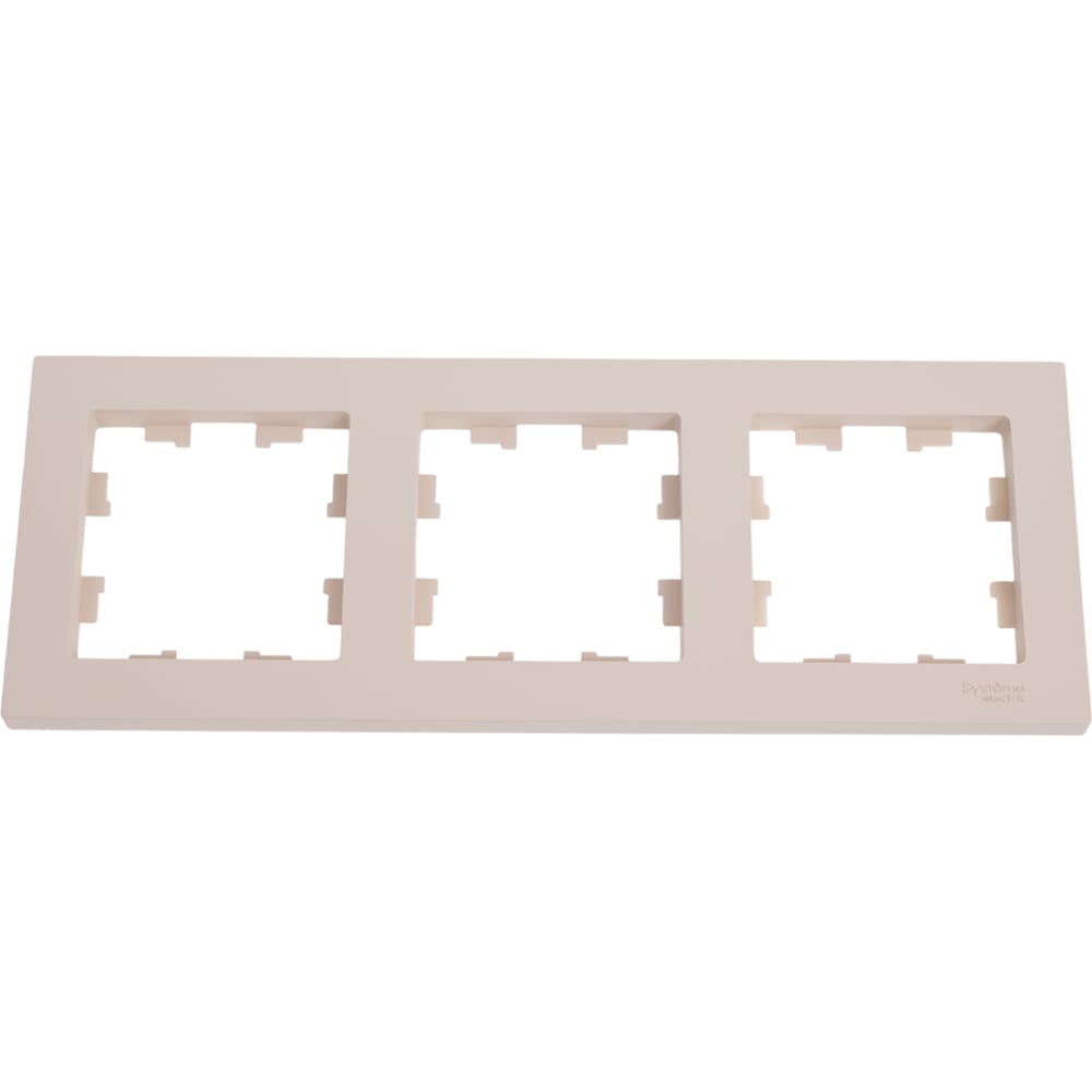 Изображение товара 3-местная универсальная рамка Atlasdesign песочный для электромонтажа