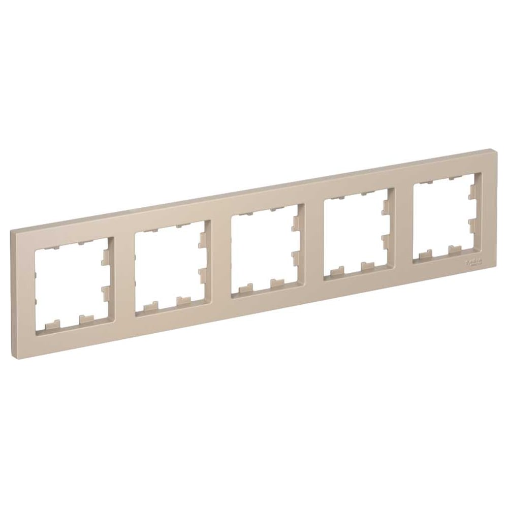 Изображение товара 5-местная универсальная рамка Systeme Electric Atlasdesign песочный ATN001205