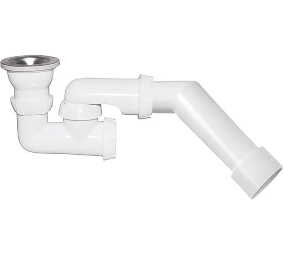 Изображение товара Сифон для душевого поддона Wirquin D50 мм., с регулируемым сифоном и жестким патрубком 30975110