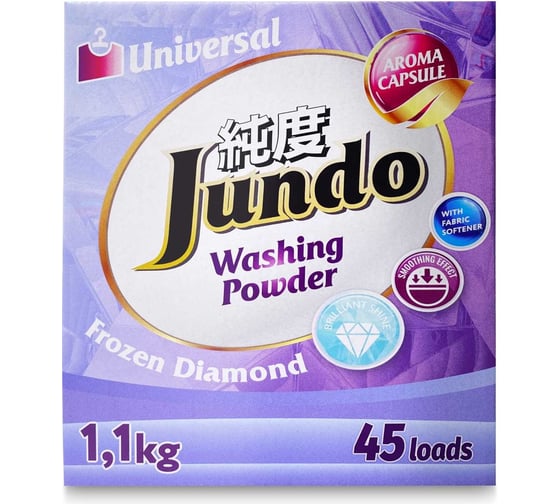 Изображение товара Стиральный порошок Универсальный Frozen Diamond Jundo Premium 1,1 кг 4903720021156
